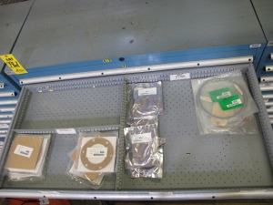 LISTA HEAVY DUTY 9-DRAWER PARTS CABINET W/ CONTENTS (W-50) LOADING & HANDLING FEE $25-